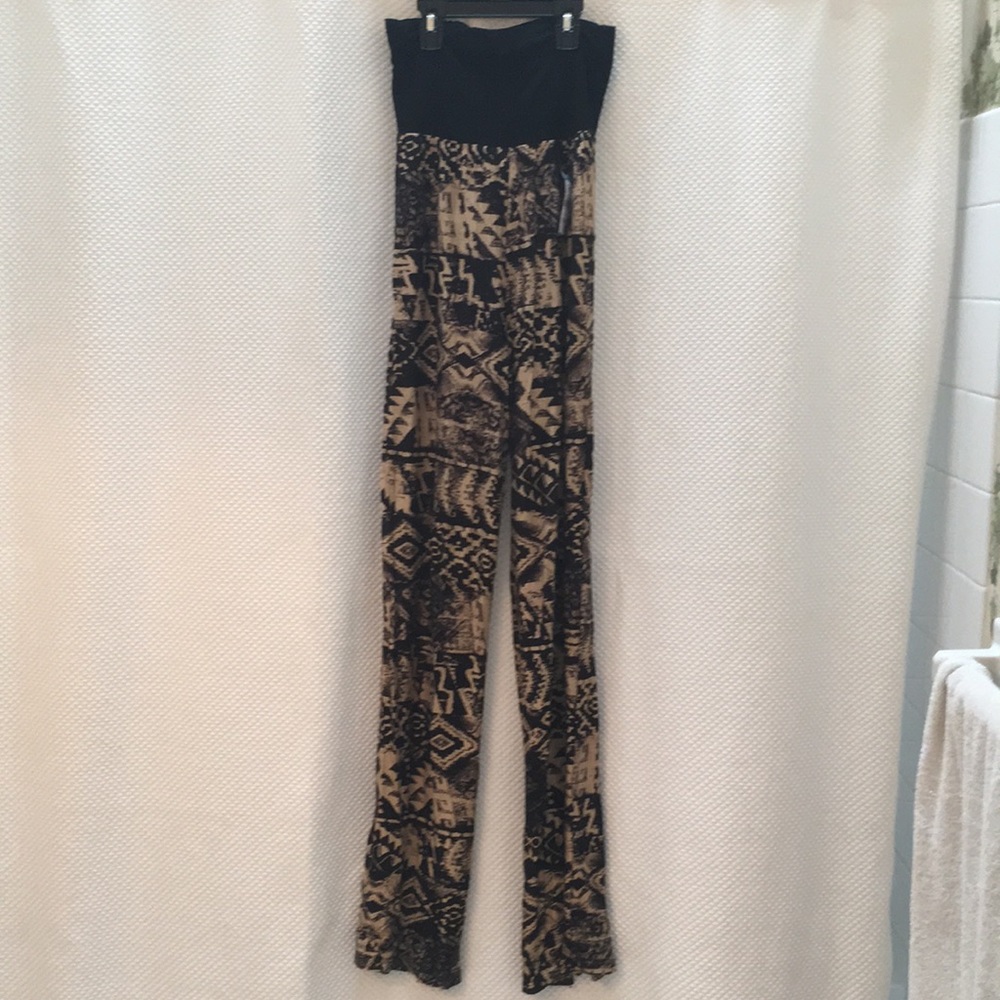 Aztec, stretch flared pants